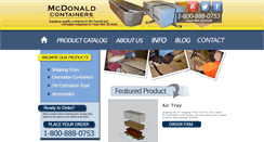 Desktop Screenshot of mcdonaldcontainers.com